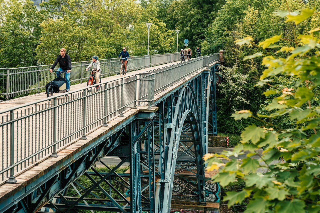 Bike bridge copenhagen city 